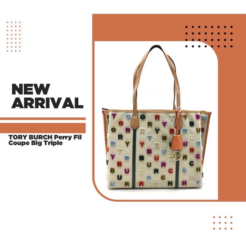 TORY BURCH Perry Fil Coupe Big Triple Compartment Tote