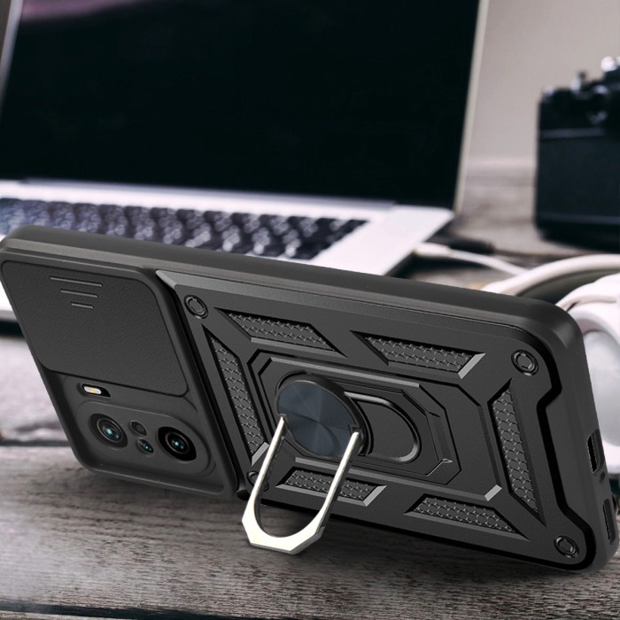 BEST DEALS Samsung A31 - SGFlip Army Militay Ring Flip Lens Armor Case Shockproof