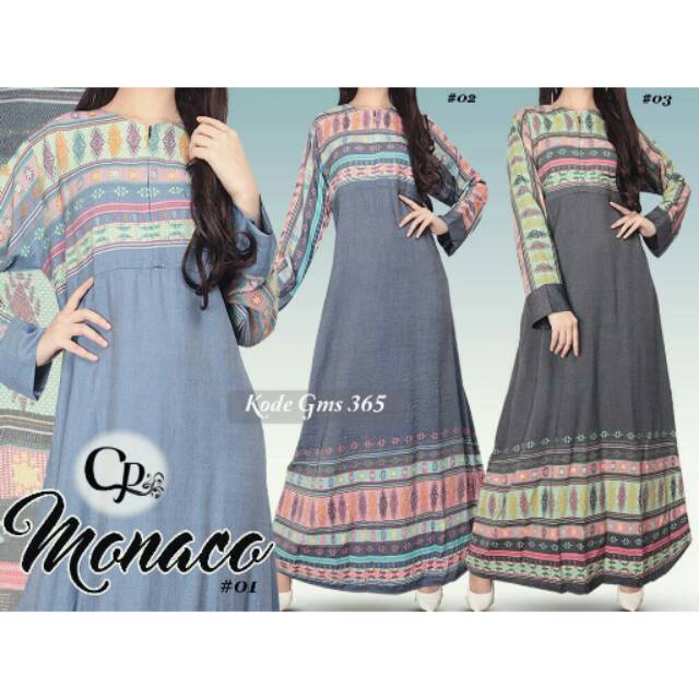 Gamis Monaco Denim Gms - 365