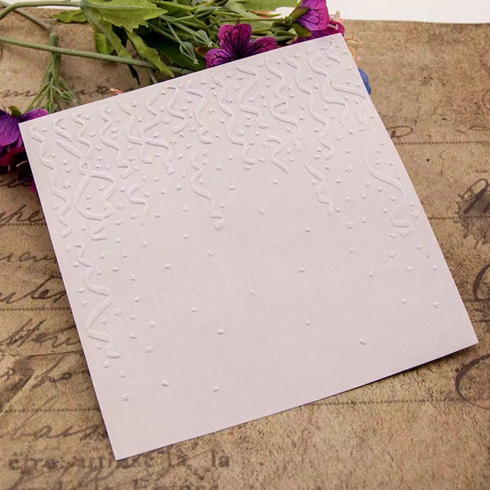

Kartu Emboss Ulang tahun Undangan Kerajinan kertas Scrapbook DIY kode 07 Kertas jasmine