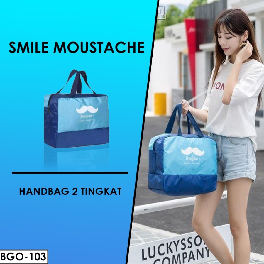 TAS TRAVELLING ORGANIZER SMILE MOUSTACHE HAND CARRY FOLDED  BGO 103