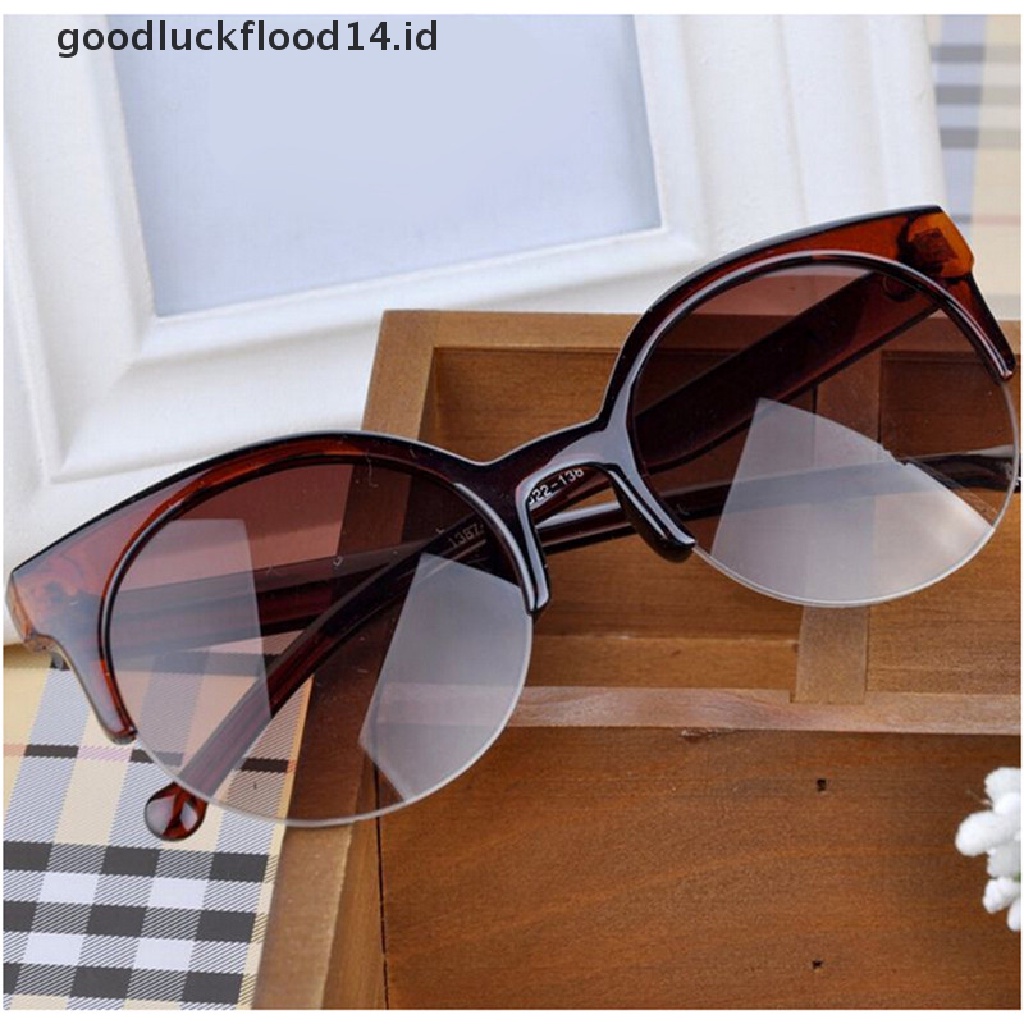 [OOID] Vintage Women Men Sunglasses Retro Eye Cat Round Sunglasses Eyewear Fashion 2017 ID