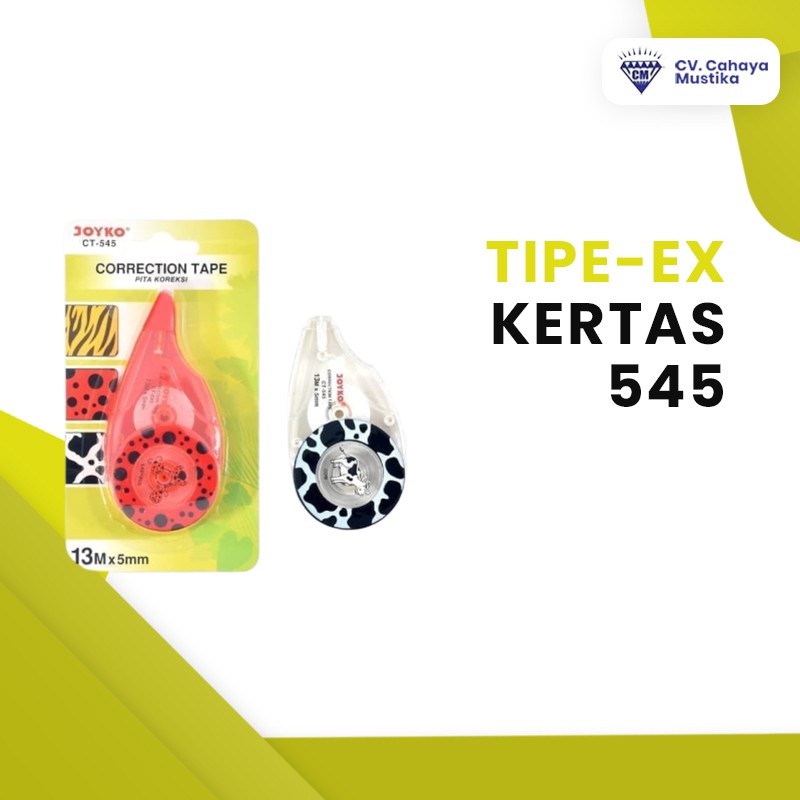 

Alat Tulis Sekolah/Alat Tulis Anak/ATK Kuliah Tipe X Kertas Joyko 545 Malang Corection Tape