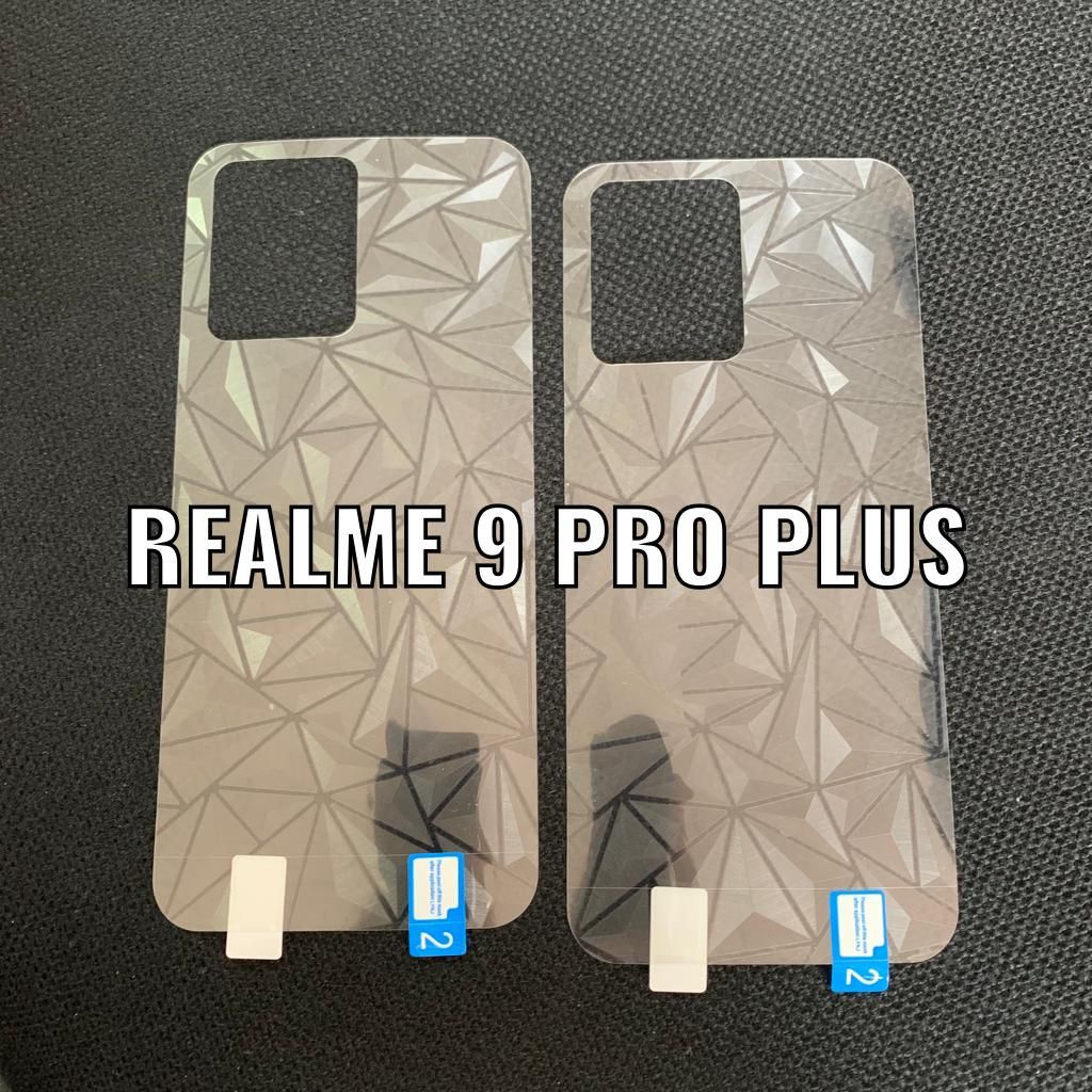 REALME 9 PRO 9 PRO+ REALME 8 5G 8 8i 8 PRO ANTI GORES SKIN BACK DIAMOND 3D, ANTI GORES BELAKANG GARSKIN ANTI JAMUR PELINDUNG BELAKANG 9 PRO PLUS 9 PRO +