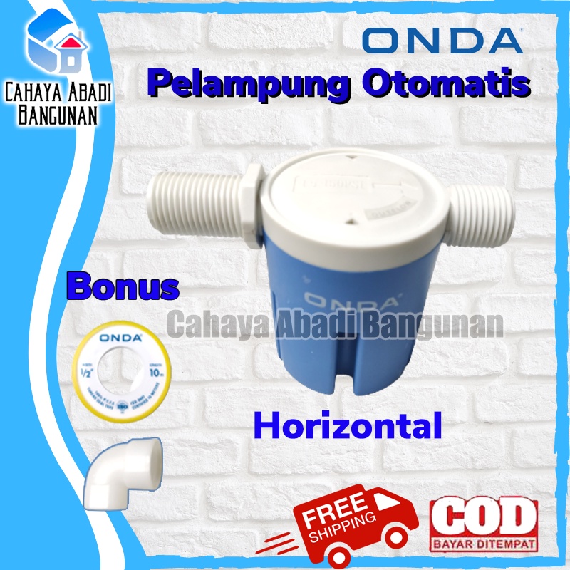 Pelampung Otomatis Tandon Toren Kran Air Tanpa Listrik ONDA 1/2 Inch