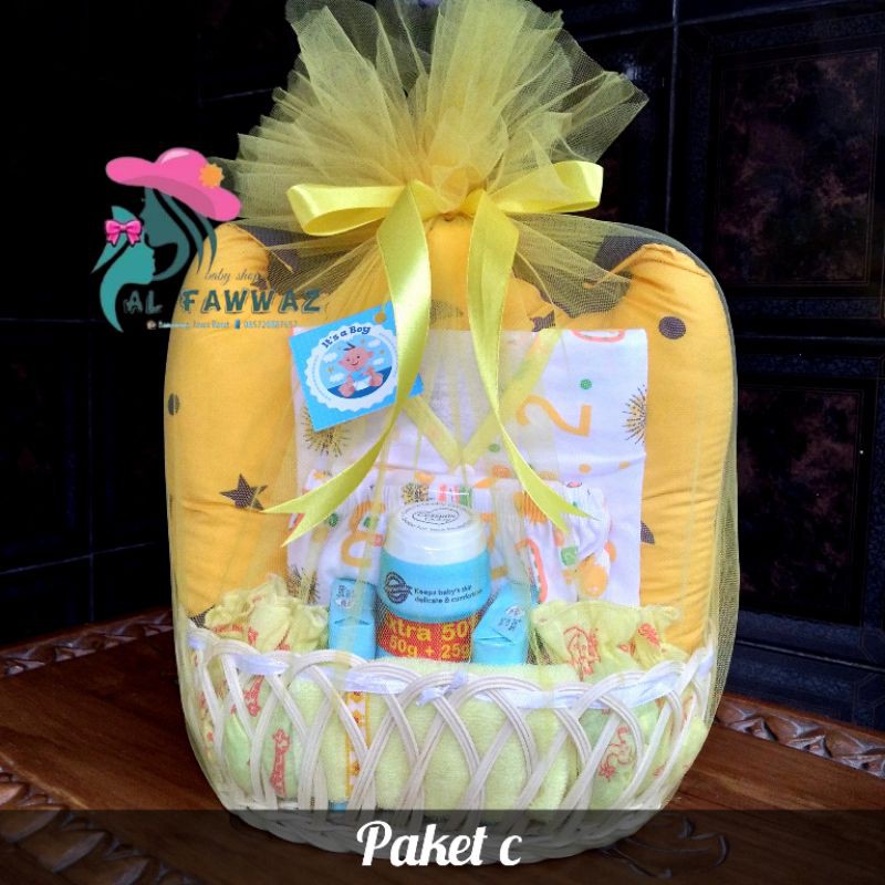 Parcel bayi/baby gift set PAKET C-Kuning boy