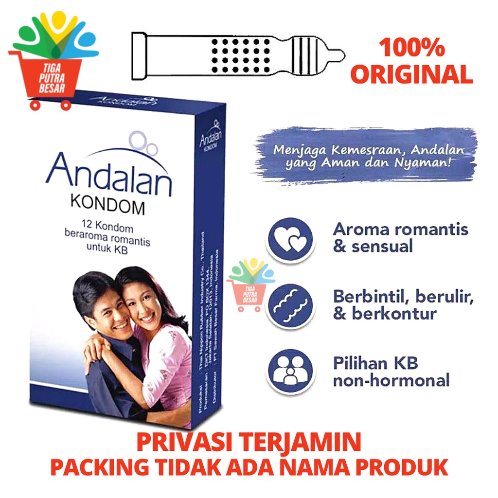 KONDOM ANDALAN BERAROMA ROMANTIS UNTUK KB ISI 12 PCS