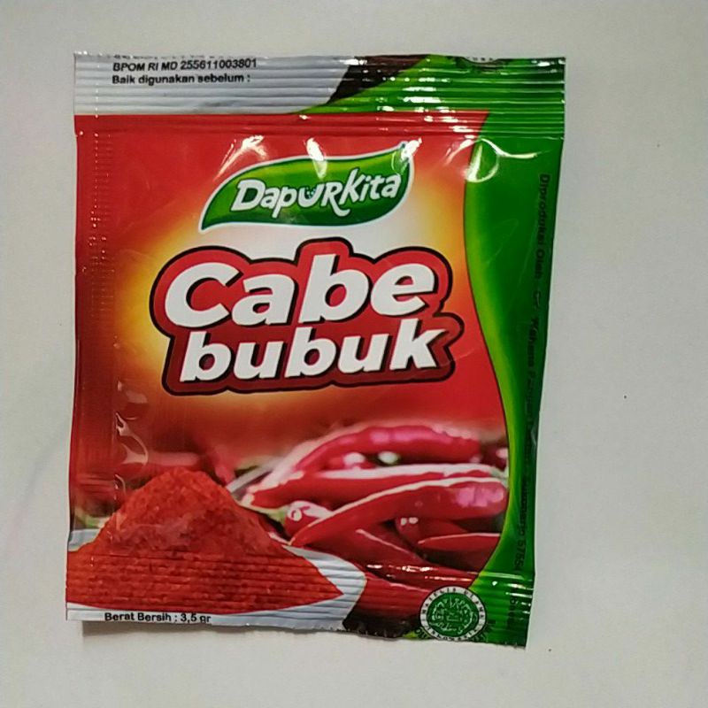 Dapur Kita Cabe Bubuk 3,5g Bumbu Memasak Praktis