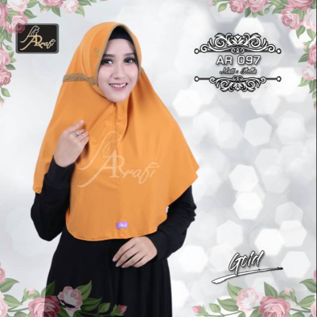 AR 097 STD Talita polos / Hijab instan / Hijab arrafi