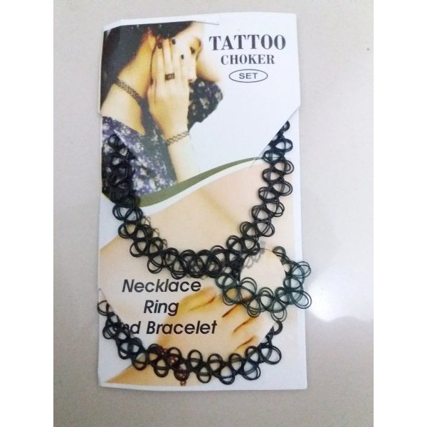 TATTOO CHOKER SET LIONTIN