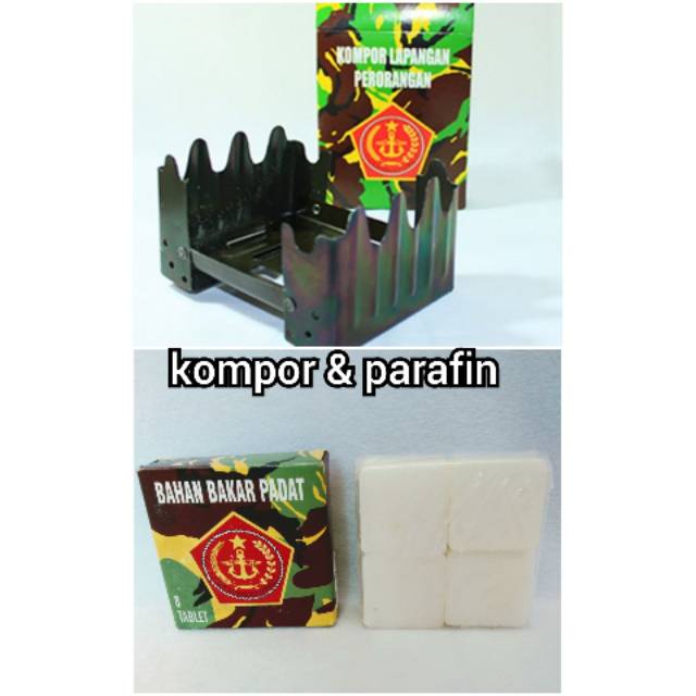 Parafin bahan bakar padat - kompor parafin - kompor outdoor - kompor gunung - kompos portabel