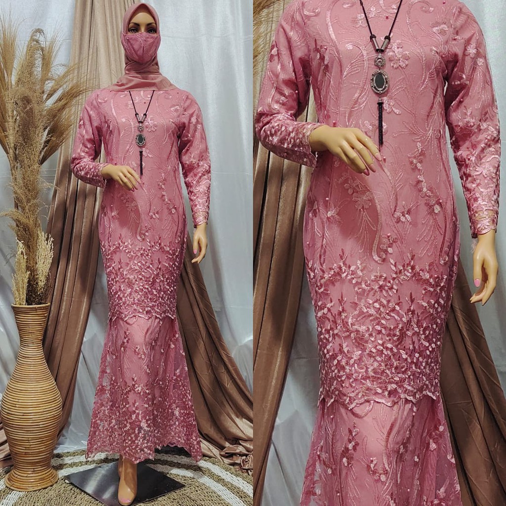 Gamis Duyung Kirana / Kebaya Gamis Slim / Gamis Pesta Mewah / Gamis / Kebaya Modern / Kebaya Brukat