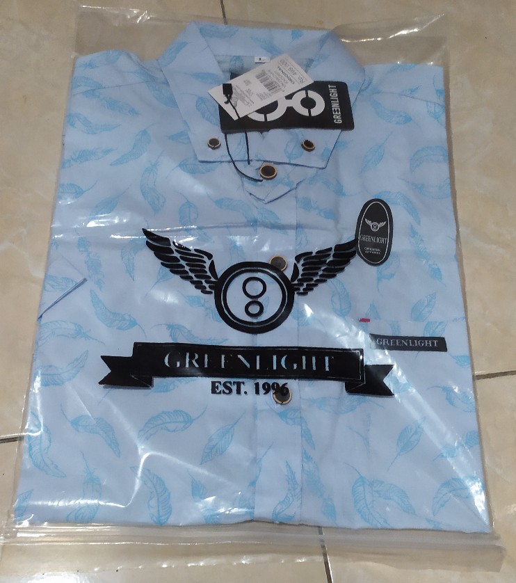 Kemeja Pria Lengan Pendek Greenlight Super Premium Standar Distro