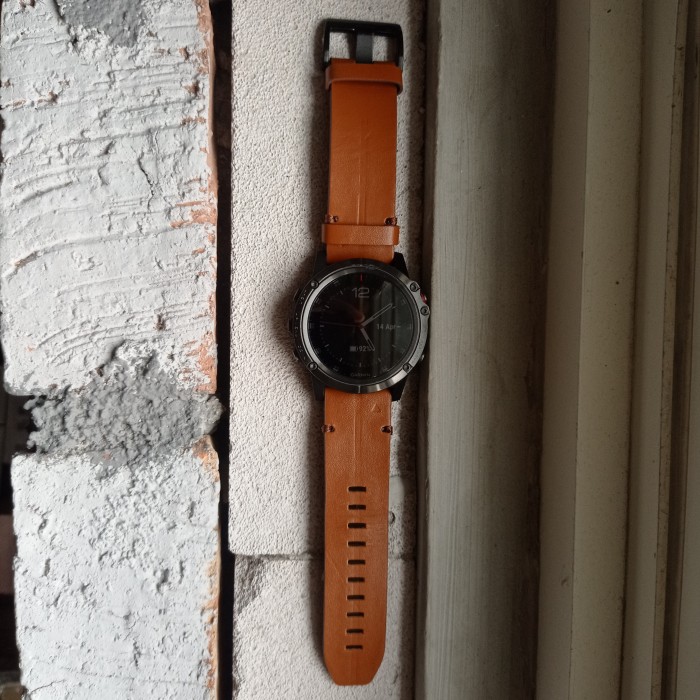 Tali Jam Garmin kulit asli Strap Quick Connect ukuran 20 22 26 mm