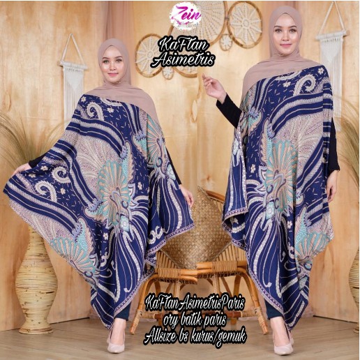 Atasan Batik Blus Blouse Asimetris Paris ORI ZEIN
