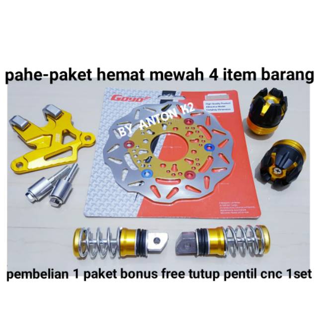 FOOTSTEP BELAKANG PER-JALU AS DEPAN AKSESORIS VARIASI MOTOR BEAT KARBU-BEAT NEW-BEAT DELUXE-BEAT FI-