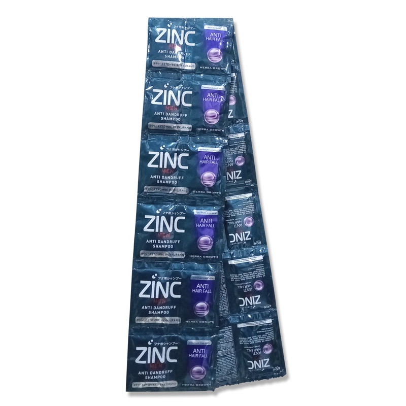 Zinc Shampoo Sachet - 12 Pcs