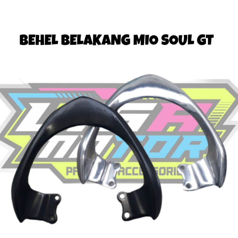 BEHEL BELAKANG MIO SOUL GT/ PENAHAN JOK BELAKANG MIO SOUL GT HITAM POLISH