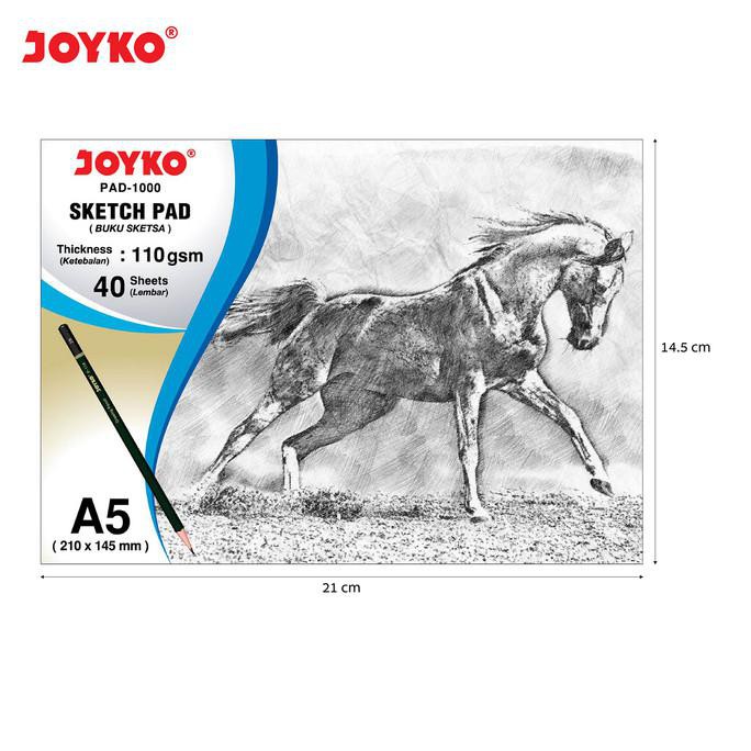 

Wow Joyko Drawing Book Sketch Pad A5 / Buku Gambar & Sketsa Pad-1000 Hemat