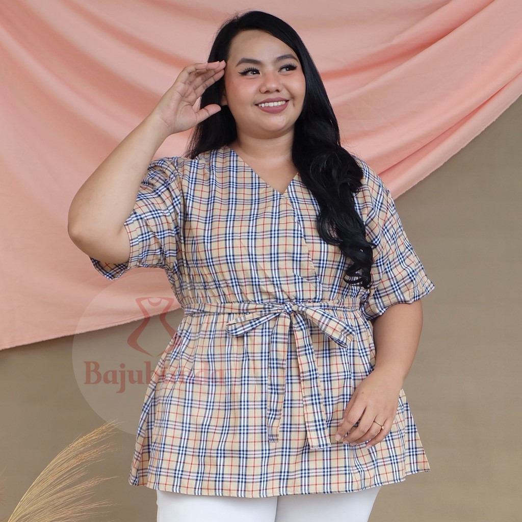 ATASAN BIG SIZE LD 120 WANITA / BLOUSE JUMBO / BAJU WANITA JUMBO / BAJUBUNDA APRILIA-G