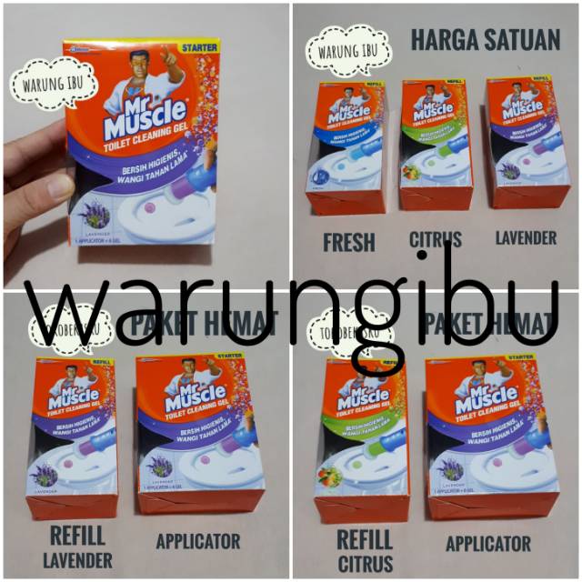 Pembersih Pengharum Kamar Mandi Mr Muscle Toilet Cleaning Gel