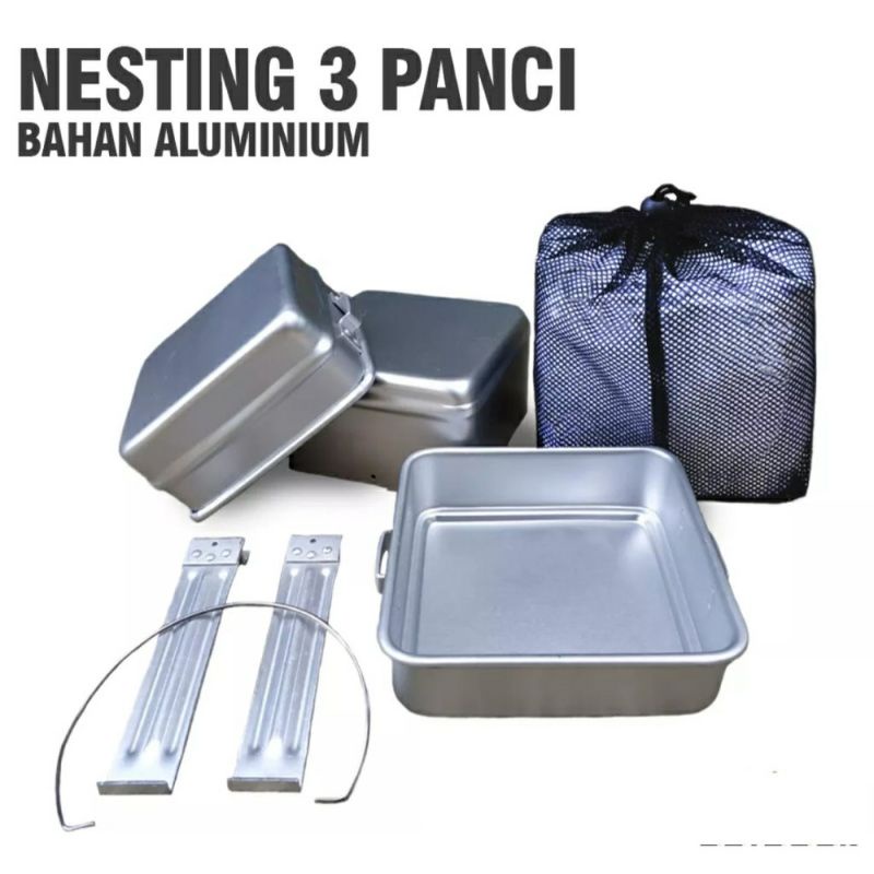 Nesting Cooking Set TNI / Alat Masak TNI