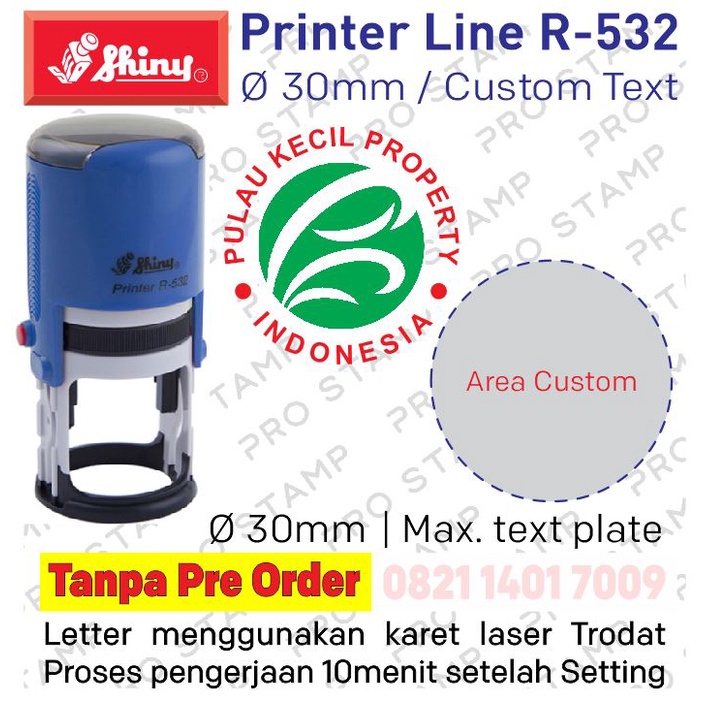 

Stempel Shiny R-532 / Diameter 30mm Custom
