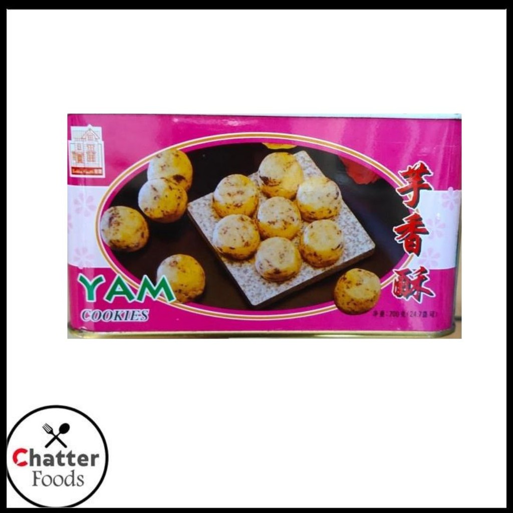 

Biskuit / Crackers / Monsta Yam cookies Biskuit keladi kaleng 700gr enak