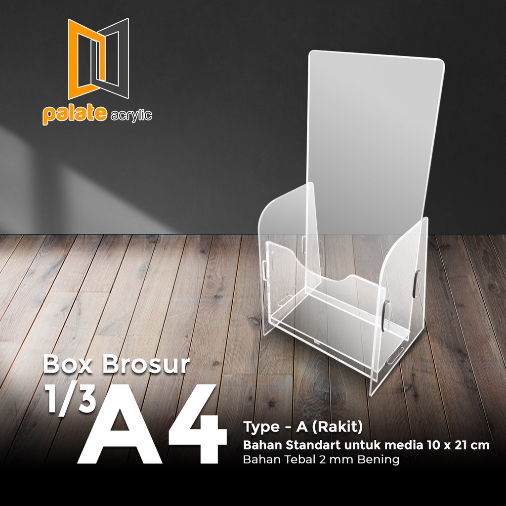 

AT AKRILIK RAK TEMPAT BROSUR AKRILIK - 1/3 A4 RAKIT
