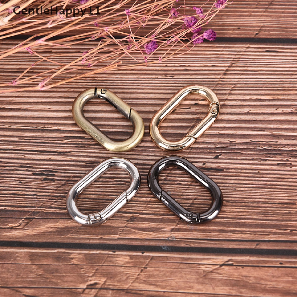 Gentlehappy 5PCs / Set Kait Snap Bentuk O Bahan Alloy Untuk Outdoor