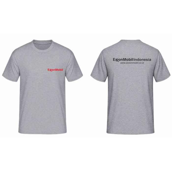 KAOS BAHAN 30S DISTRO EXXONMOBIL EXXON MOBIL POLOS CUSTOM MINYAK HIGHT CLASS