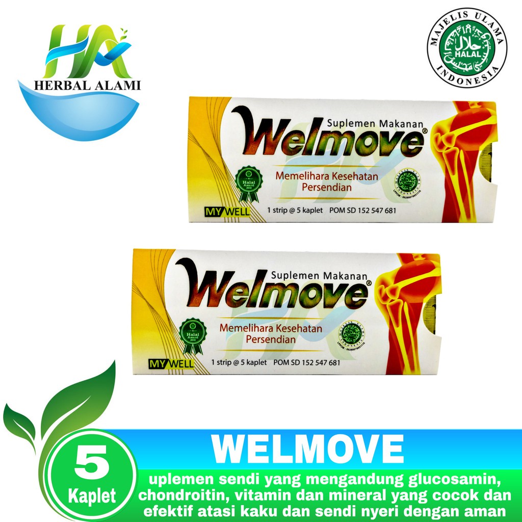 Welmove isi 5 - Suplemen membantu memelihara kesehatan Sendi