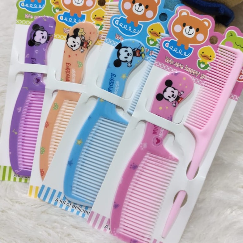 Sisir Karakter Mini SET ISI 2 / Sisir Karakter / Sisir Rambut Anak / Hair Comb