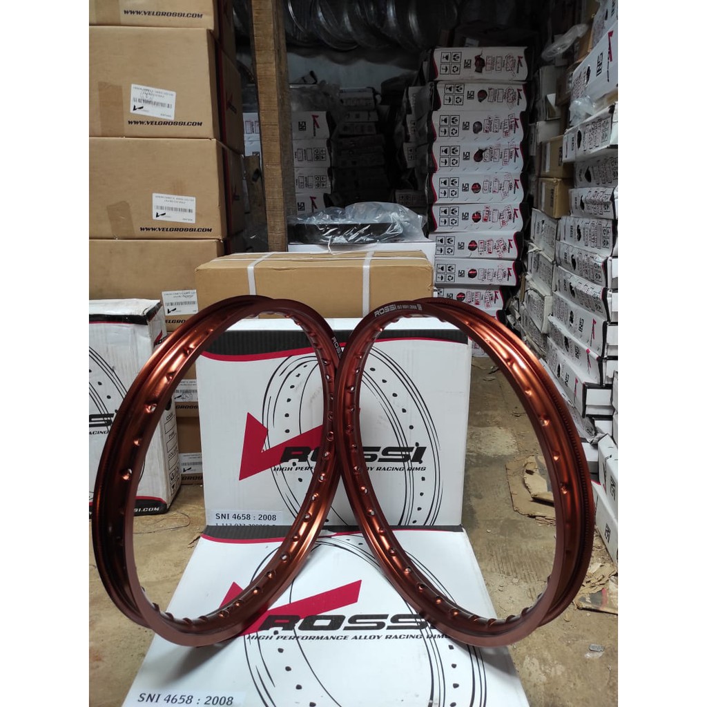 Ring Velg Rossi Velg Rossi Ring 17 140/140 Warna Brown Sepasang 2pcs