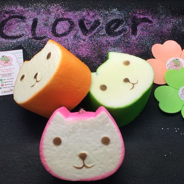 JUMBO COLOUR KAPIBARASAN TOAST SQUISHY / roti replika squeeze squishi