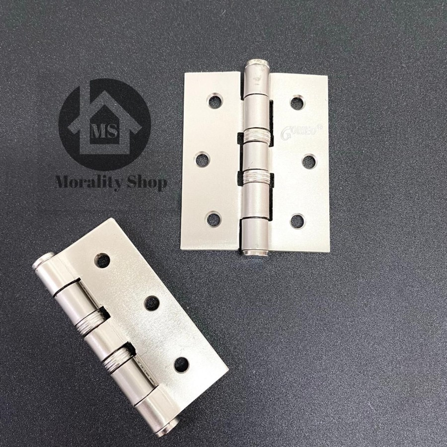 Engsel pintu jendela erdos 3 inch / F17 -  Engsel kupu kupu 3 inch jendela pintu silver
