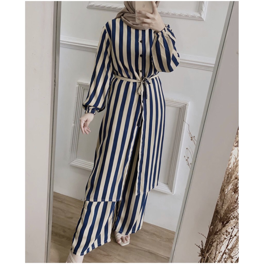GALISA LONG ONE SET-GALISA NAVY SET