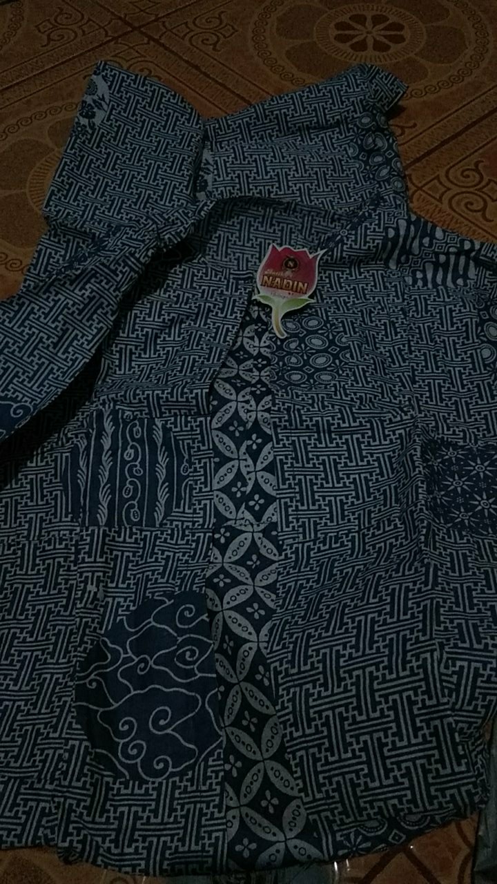 Gamis Cardi Gamis Batik Cantik Bagus Seragaman Pesta Syari Batik Cantik Biru Layer Kondangan Nikahan