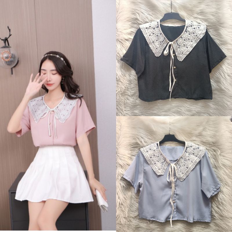 [ KEMEJA KOREA CROP]