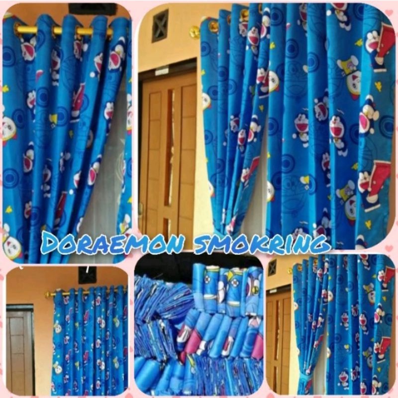 GORDEN KARAKTER DORAEMON MURAH GORDEN JENDELA PINTU MODEL SMOKRING