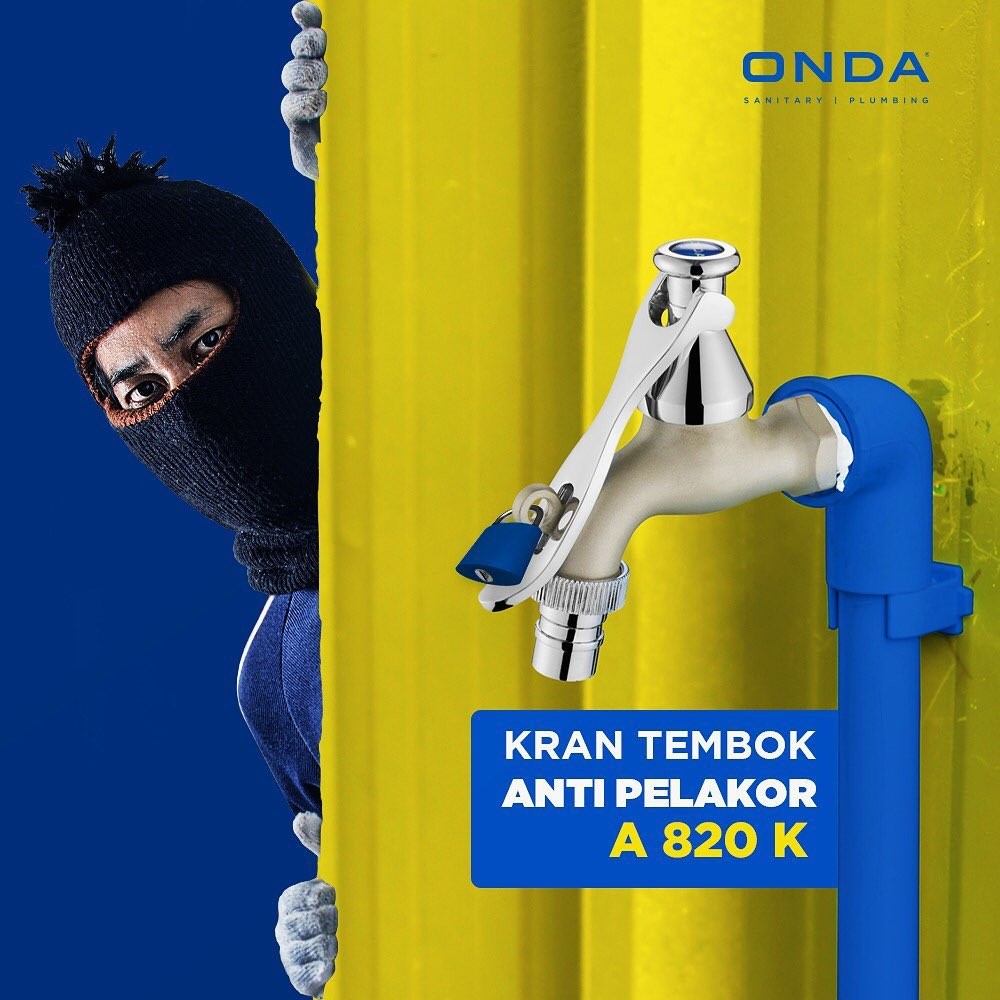 ONDA A 820 K Kran Tembok Keran Taman Garden Tap 1/2&quot;