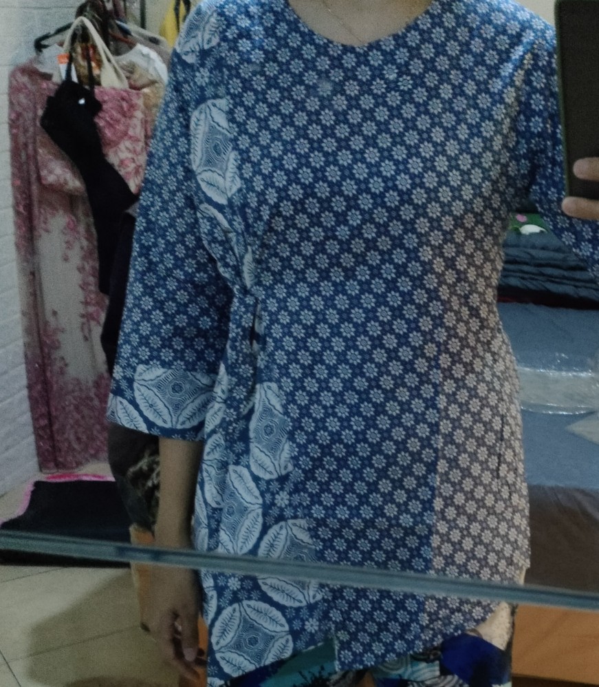 Atasan Batik Dolby Dolbi Dobby Doby Tenun Sutra Tulis Halus Katun Atbm Baron ,sarombit Atasan