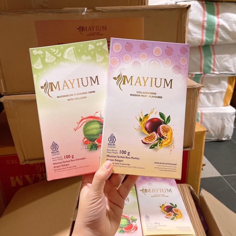 BPOM - Mayium Collagen Drink | Pemutih badan / whitening L-glutathione