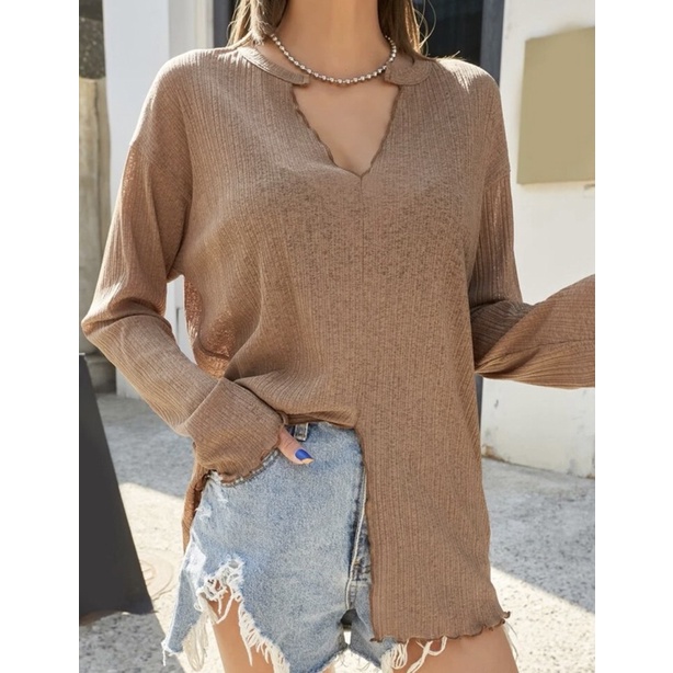 BLOUSE CROP - BLOUSE KOREA - KROASIA BLOUSE