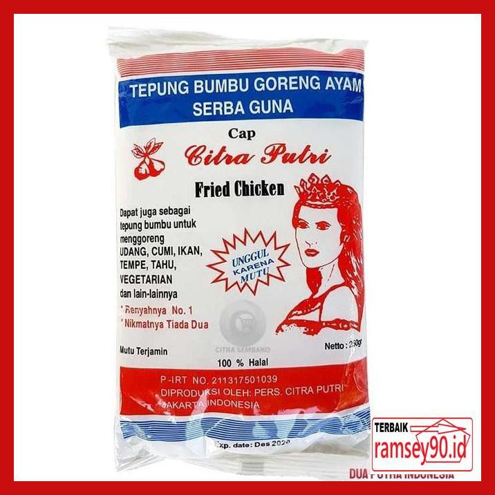 

Rytdhy- Tepung Bumbu Cap Citra Putri Serbaguna 250 Gram- Eceran 7Utu7T-