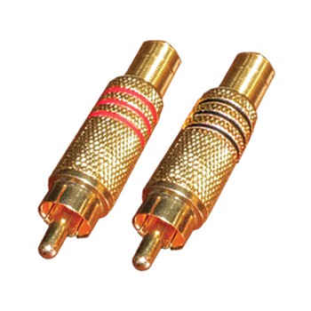 Jack RCA Gold / Emas 1 Pasang / 2 Pcs