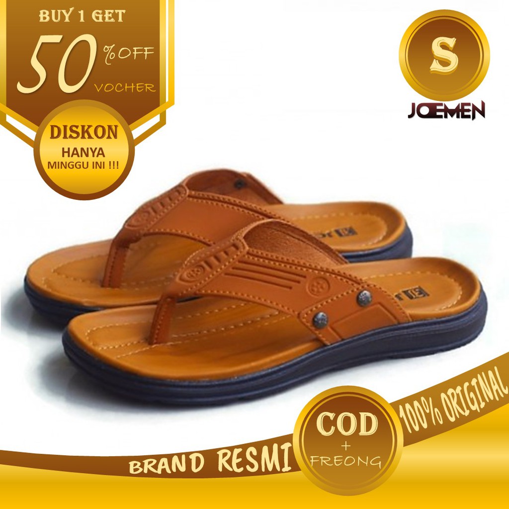 Sendal Casual Pria Sandal Kulit Pria Sendal Cowok Kekinian Sendal Laki Laki Dewasa Original S20-8