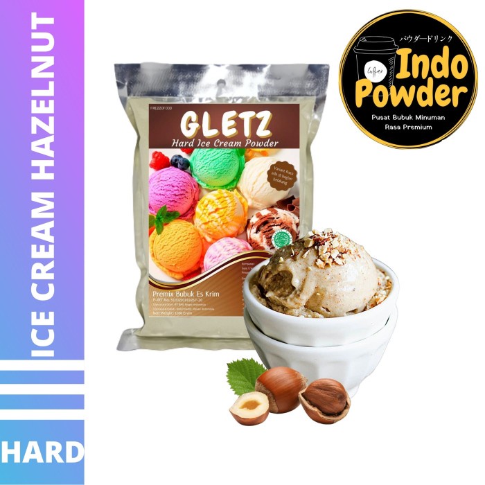 

HARD ICE CREAM HAZELNUT 1KG - BUBUK ES KRIM HAZELNUT