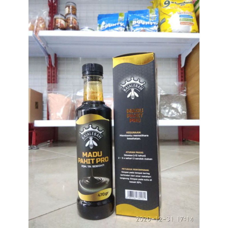 

Raja Lebah Madu Hitam Pahit Propolis