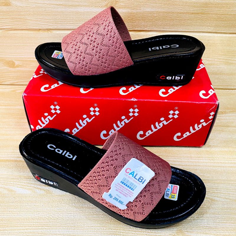SANDAL WANITA WEDGES MODEL CALBI HAK 5CM | SANDAL WEDGES BLINK BLINK-3